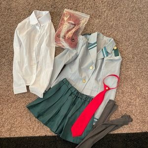 Cosplay character Todoroki (genderbent). Complete outfit.